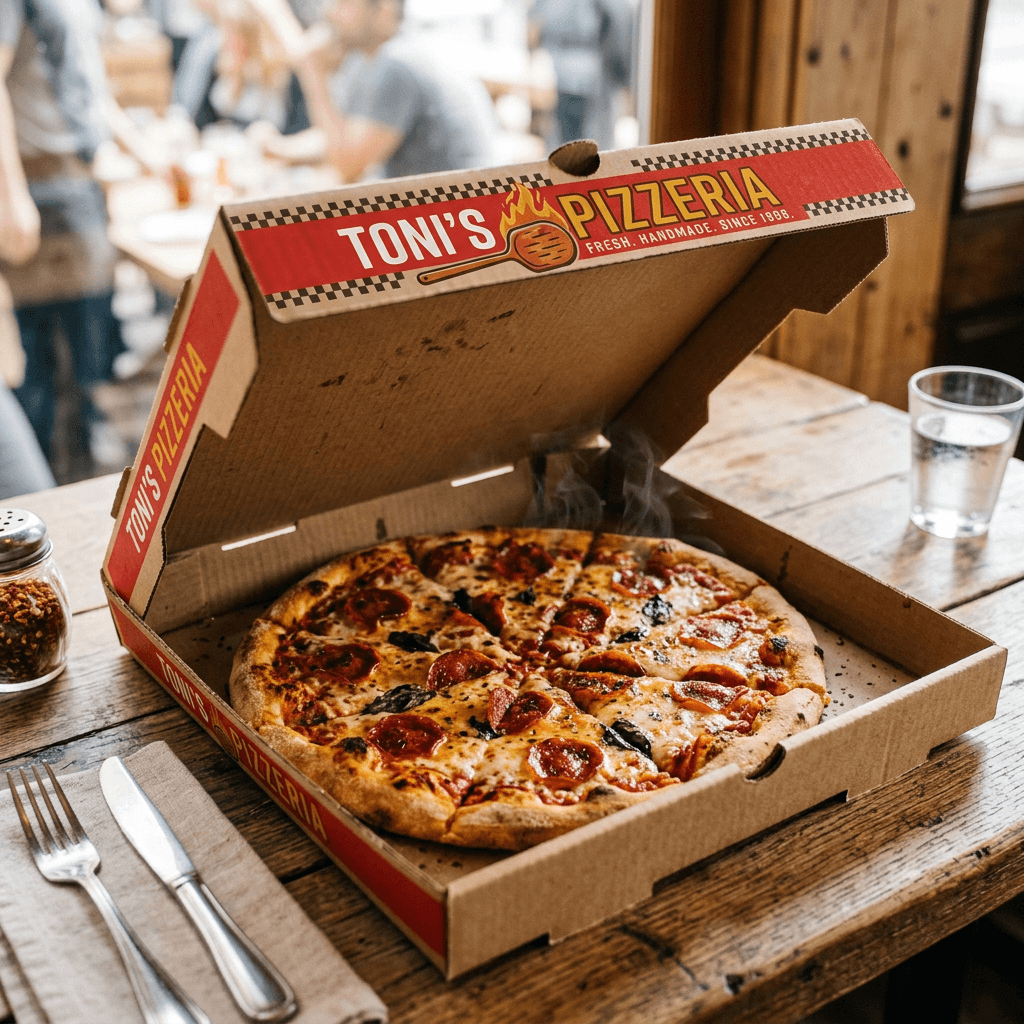 Boîte à pizza personnalisée