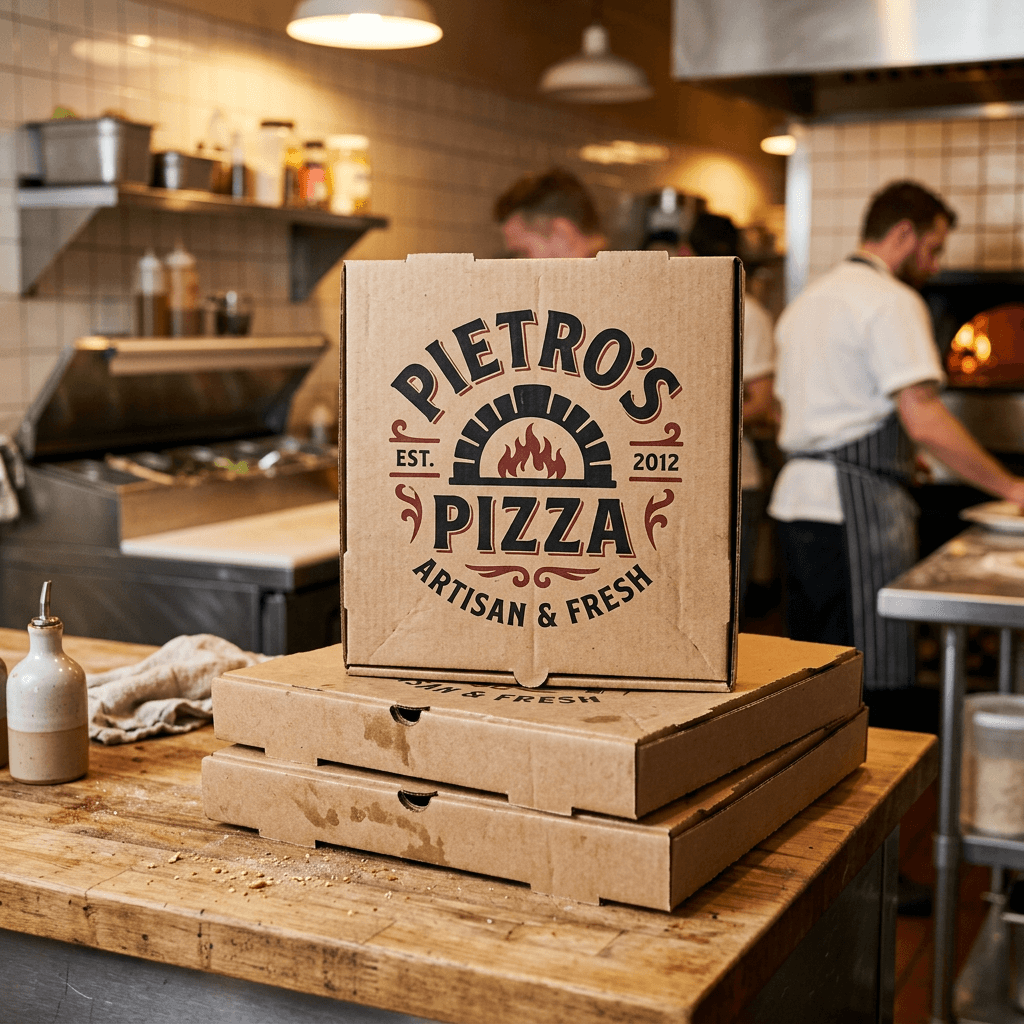 Boîte à pizza personnalisée