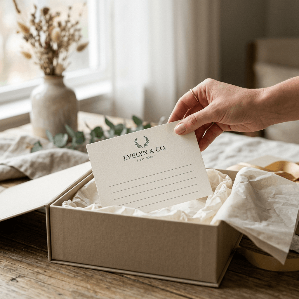 Carte de correspondance personnalisée