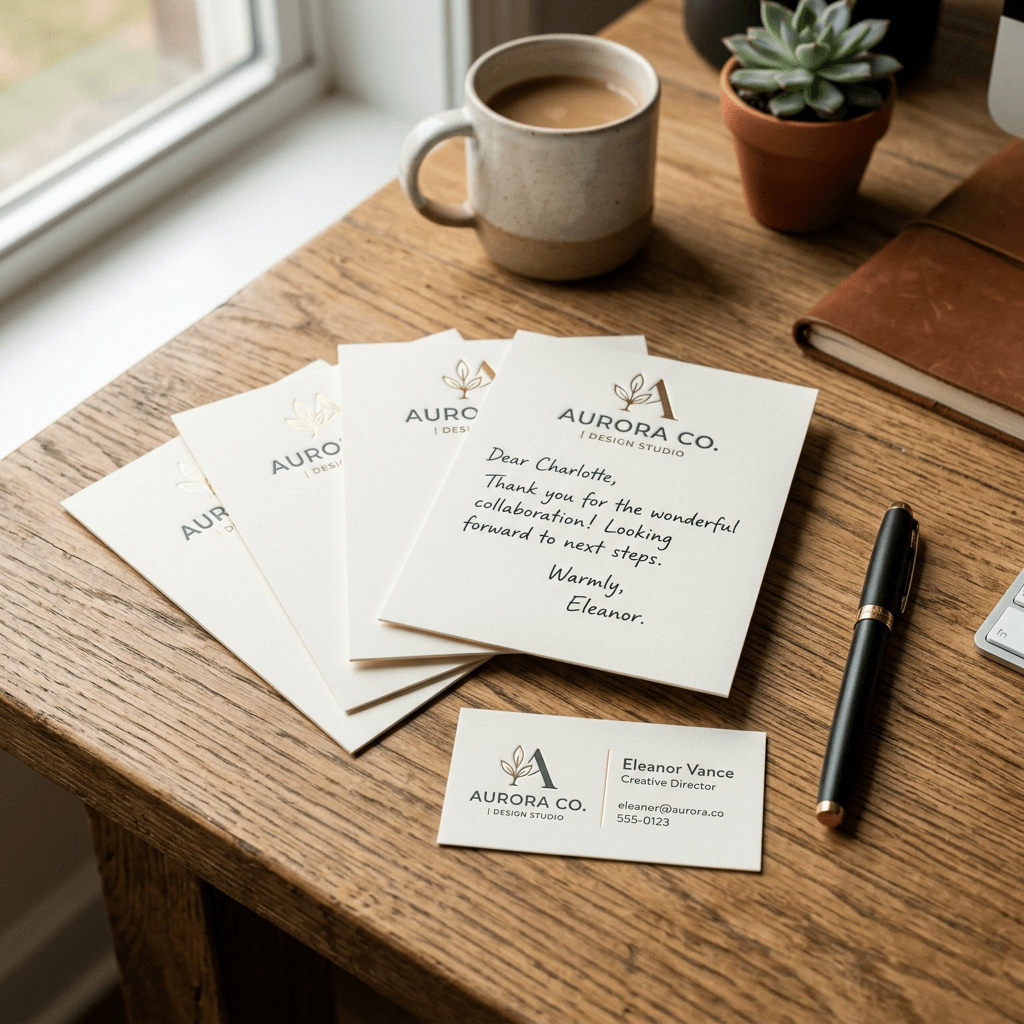 Carte de correspondance personnalisée