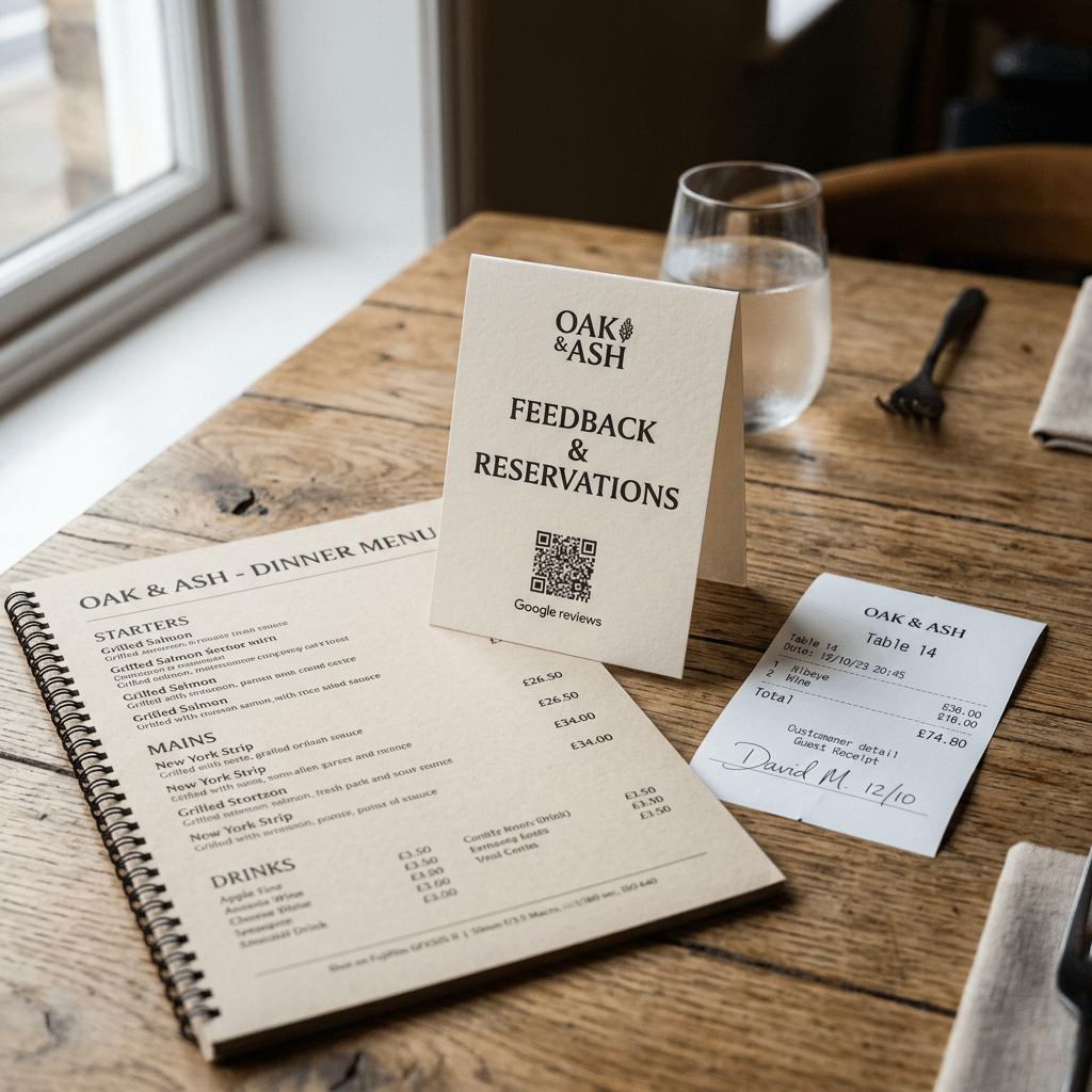 Chevalet de table personnalisé