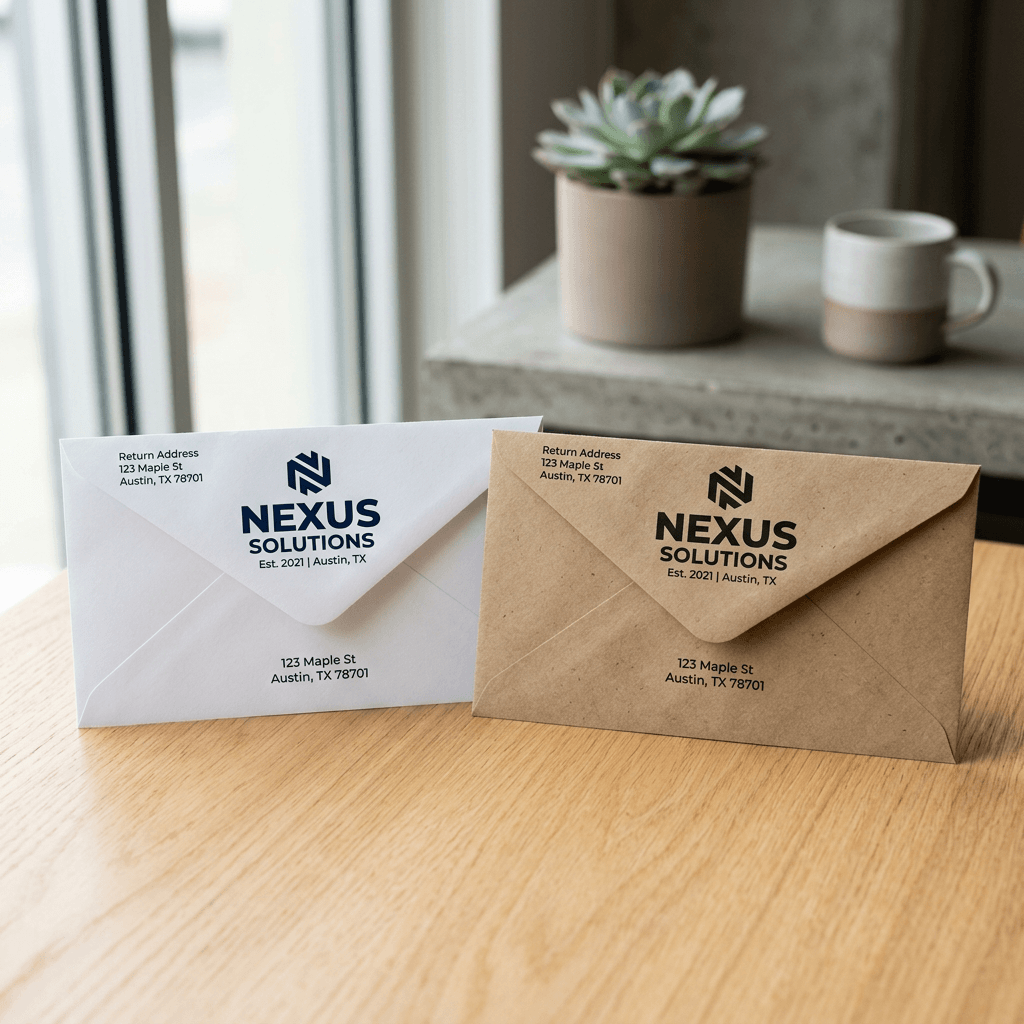 Enveloppe personnalisée avec logo