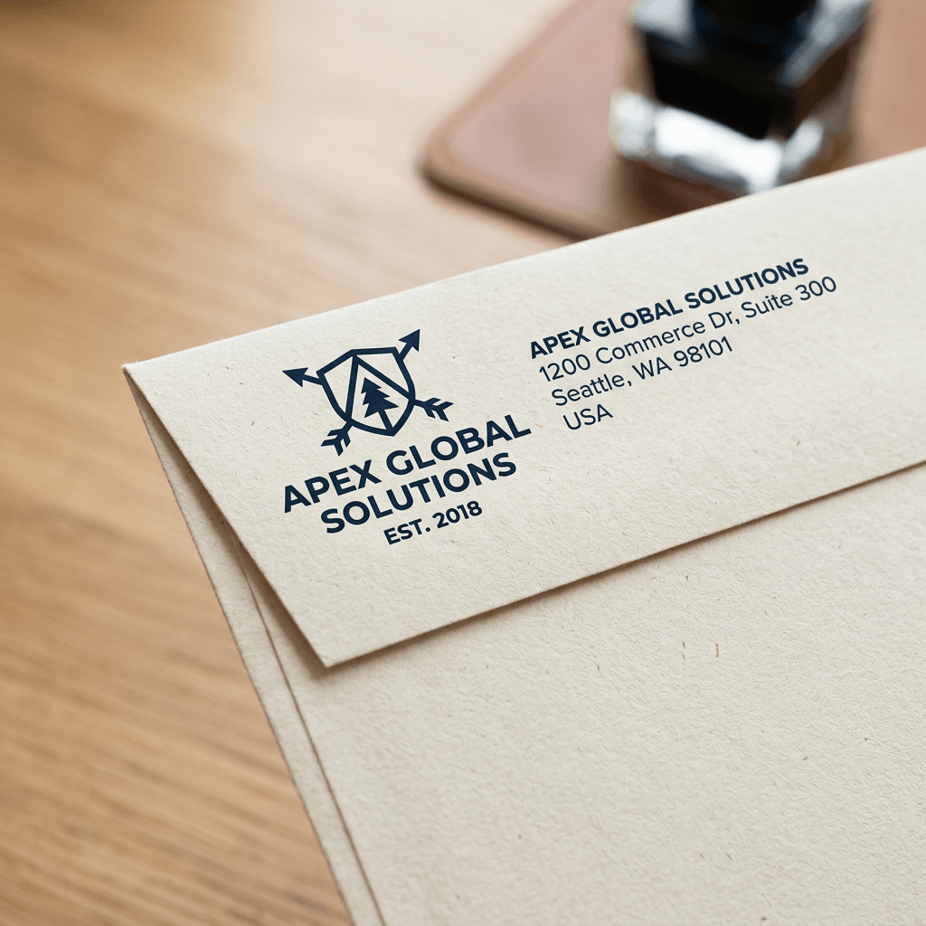 Enveloppe personnalisée avec logo