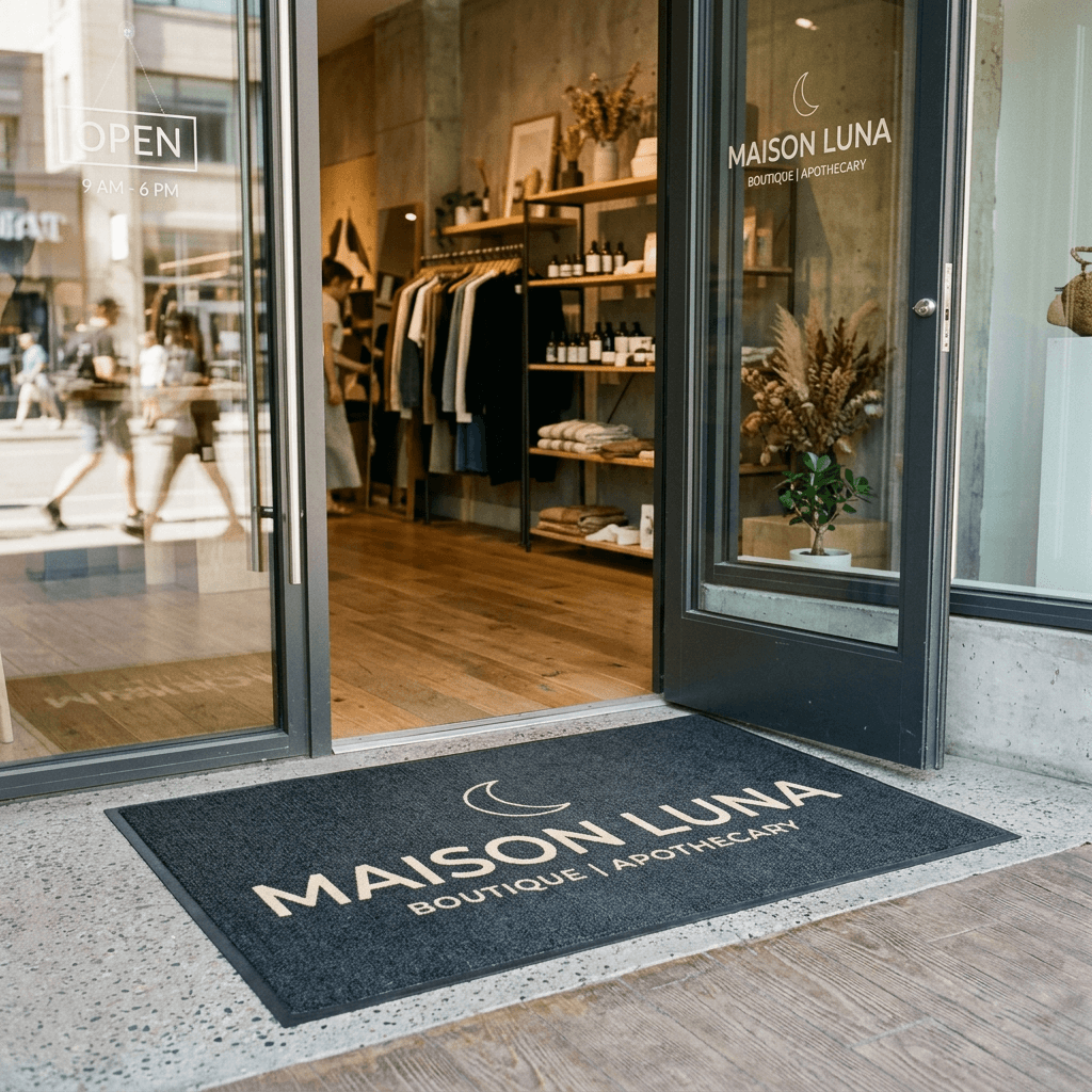 Tapis d'entrée personnalisé