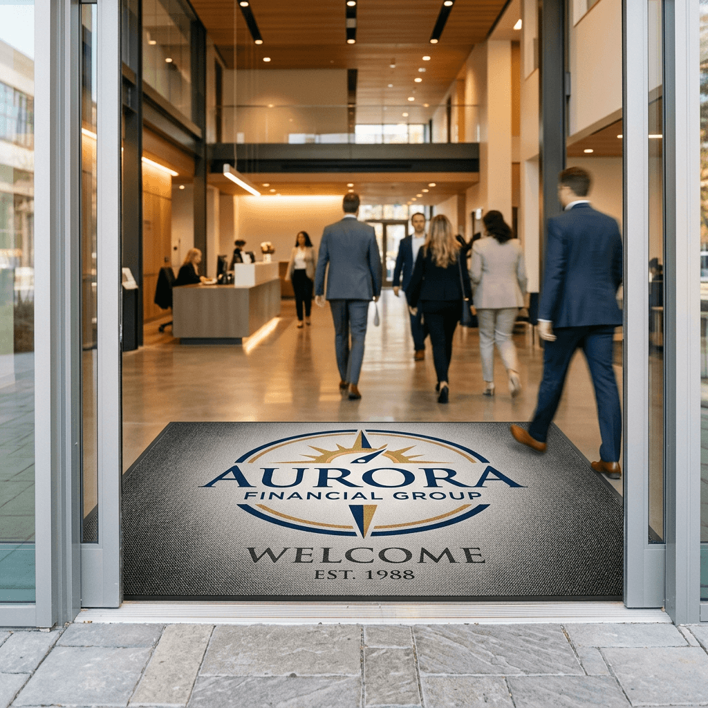 Tapis d'entrée personnalisé