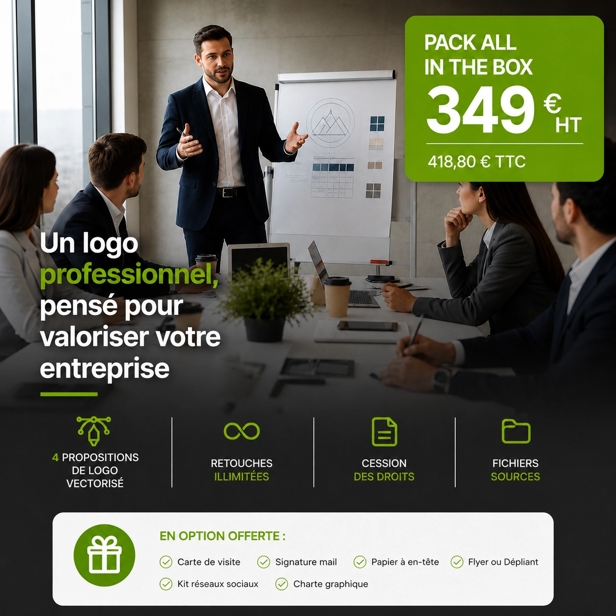 Pack All in the Box - Création de logo