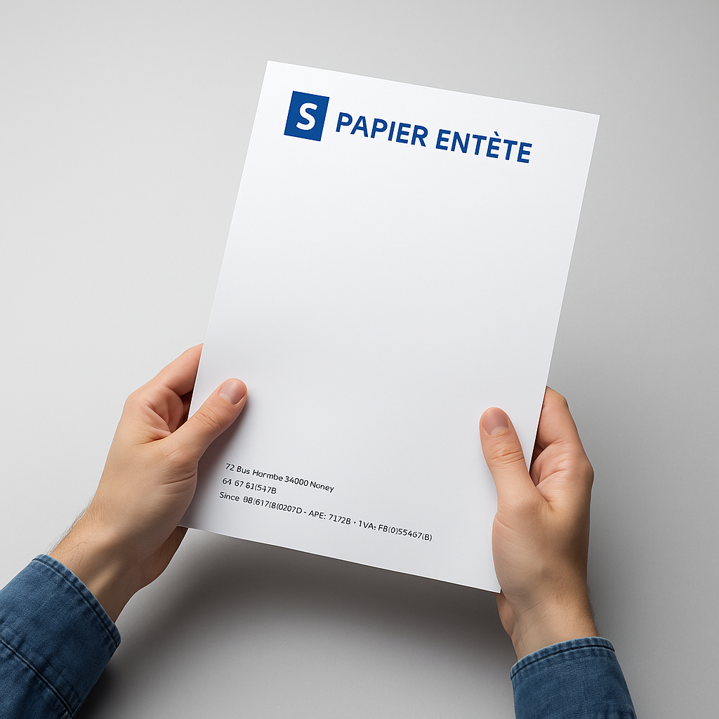 Création papier à en-tête personnalisé