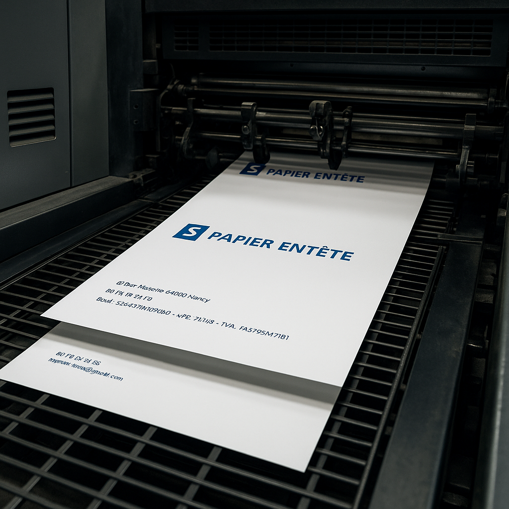 Papier en-tête design et professionnel