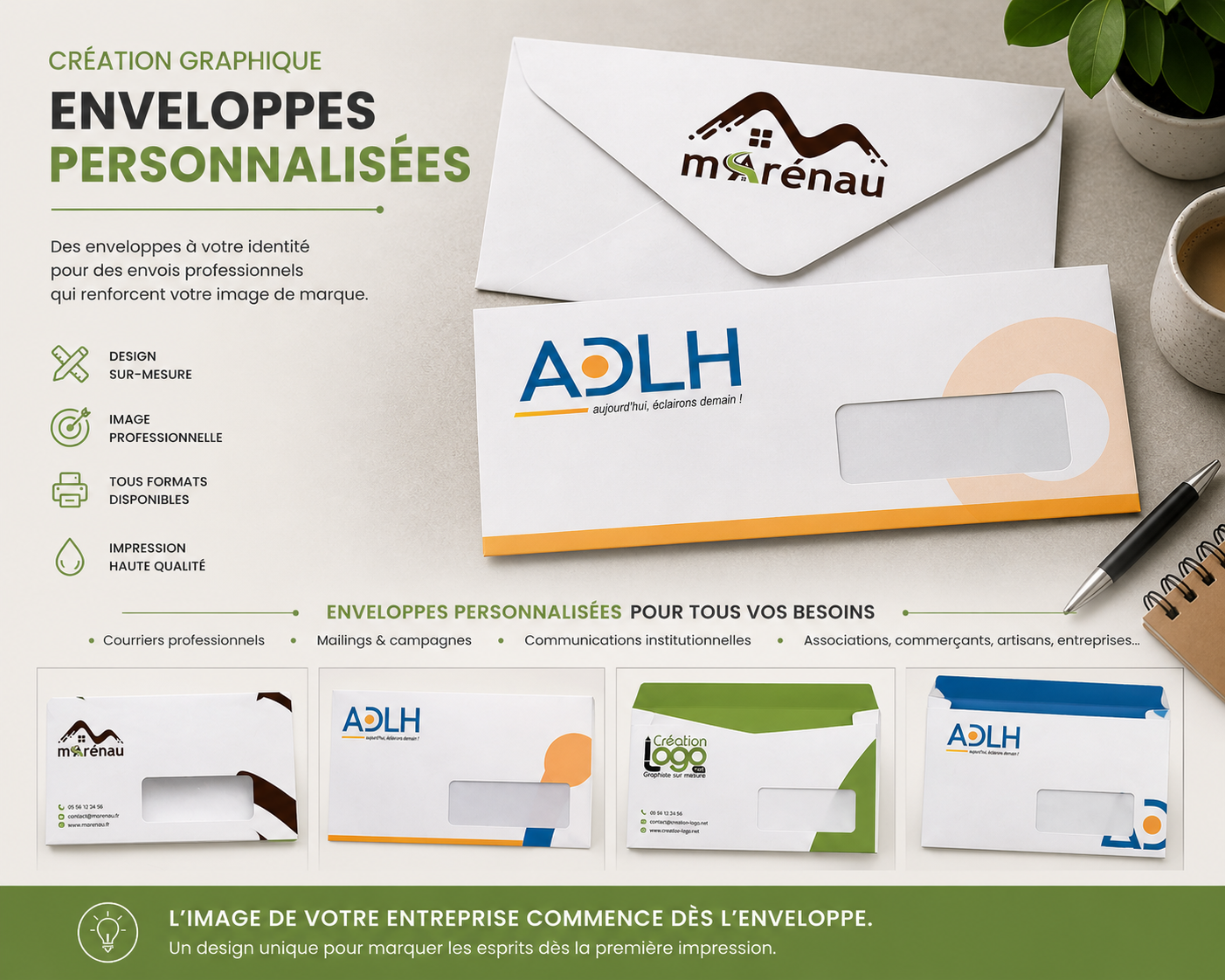 Enveloppe personnalisée
