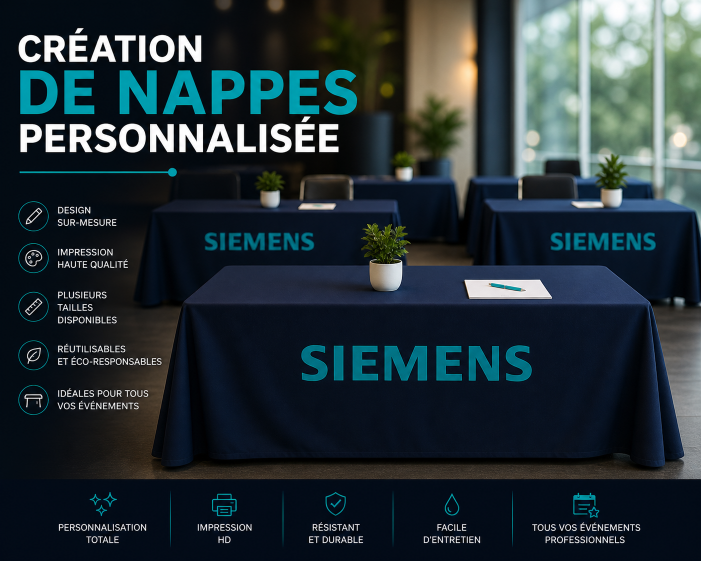 Nappe personnalisée