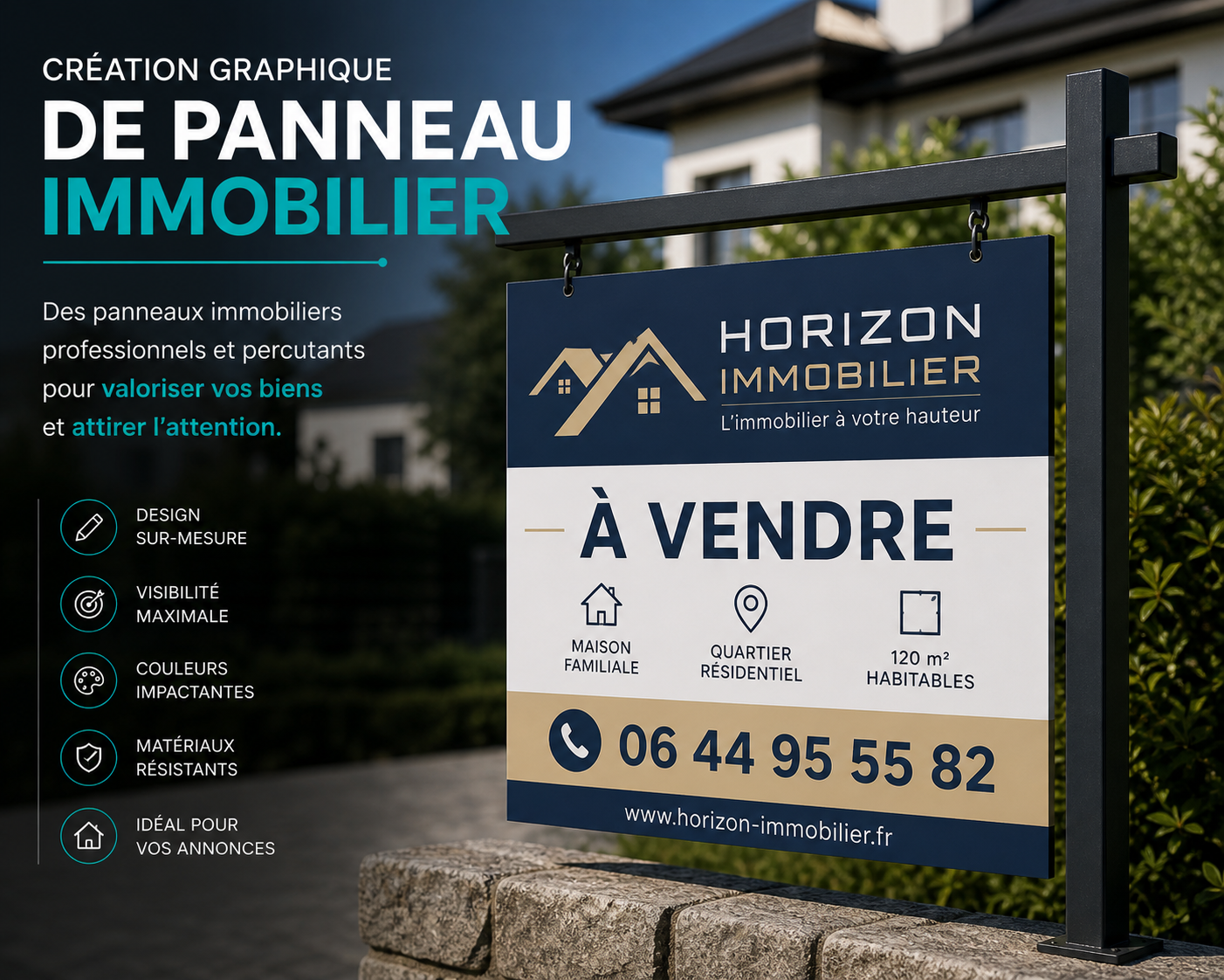 Panneau immobilier