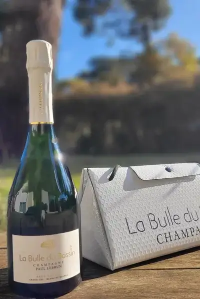 Bouteille de champagne La bulle du Bassin