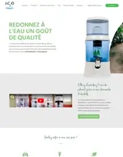 Exemple de site réalisé pour fontaine eva